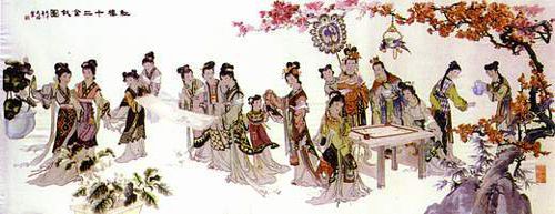 温州瓯绣作品瓯剧的传统名戏《高机与吴三春