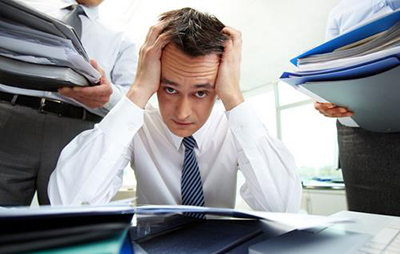 因为工作太多导致压力大